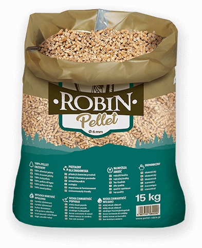 worek pelletu opałowego Robin do kupienia w Bieżuniu lub sklepie internetowym